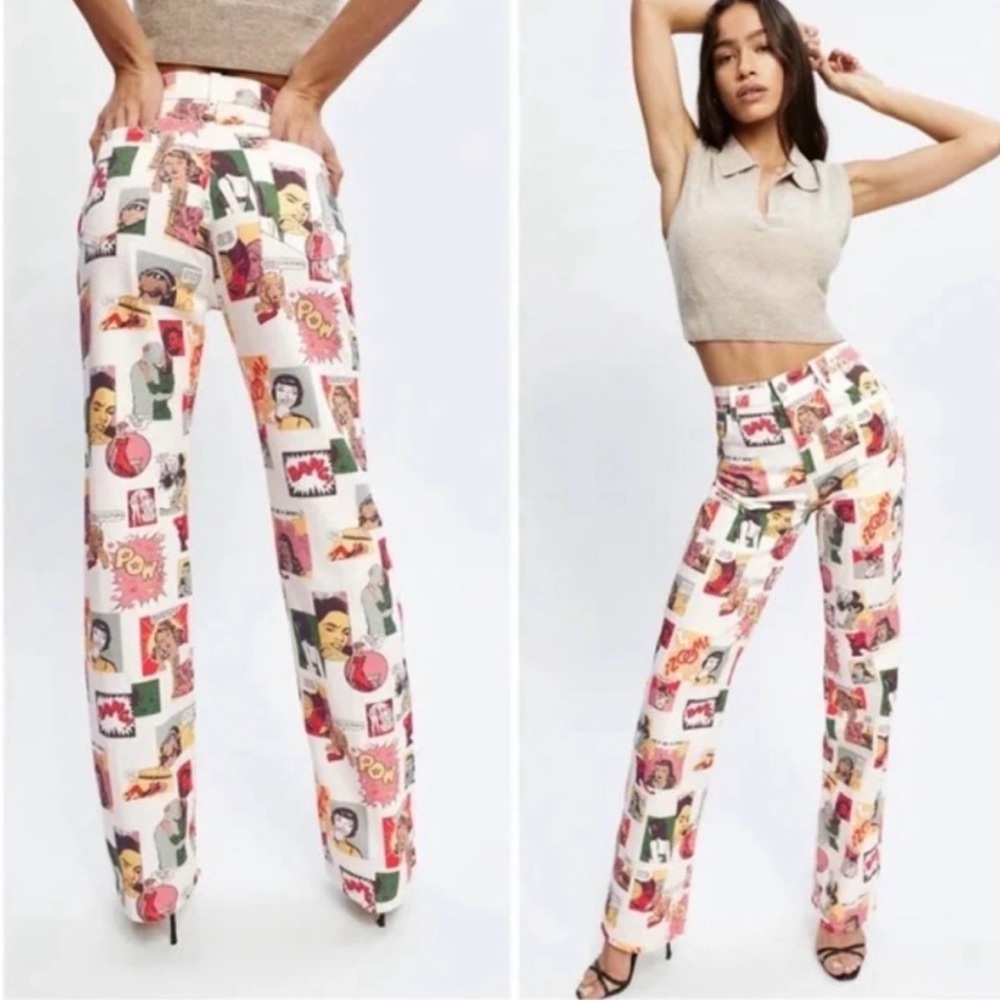 NWT Reformation comic print jeans